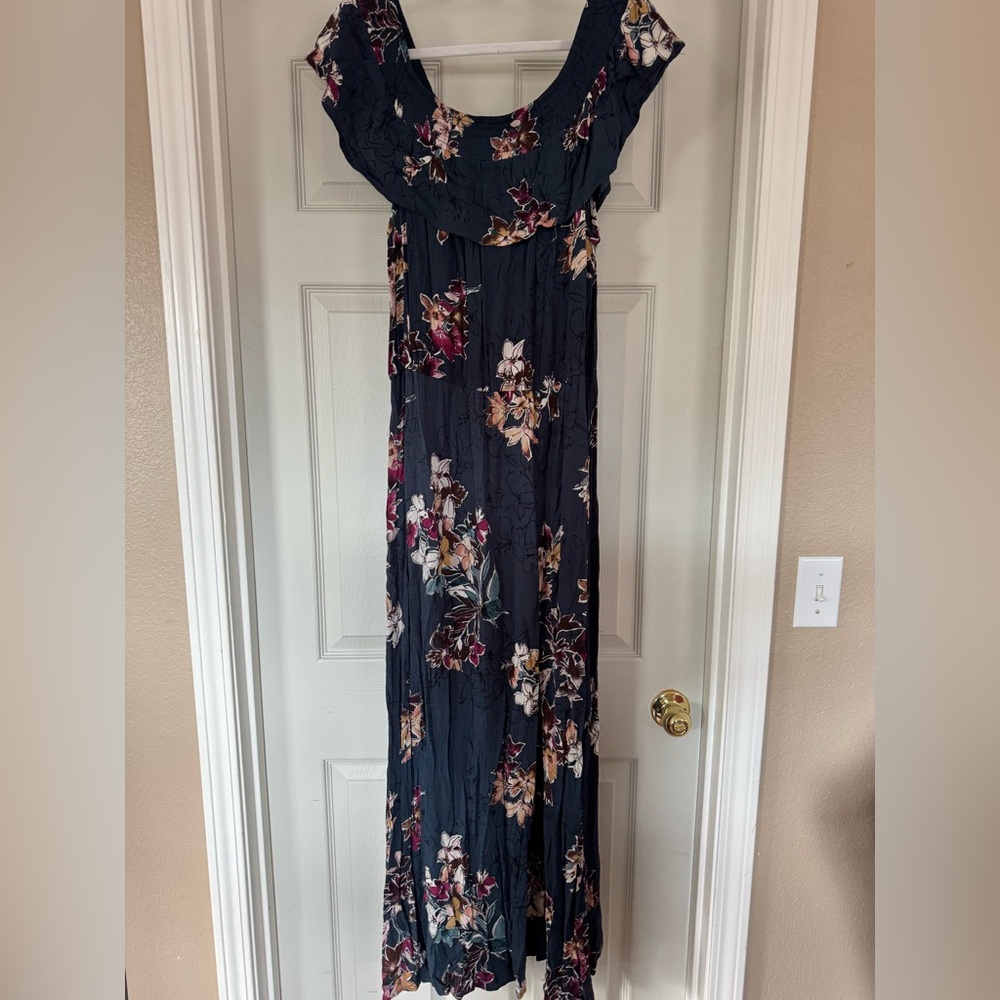 Floral Navy Maxi Dress